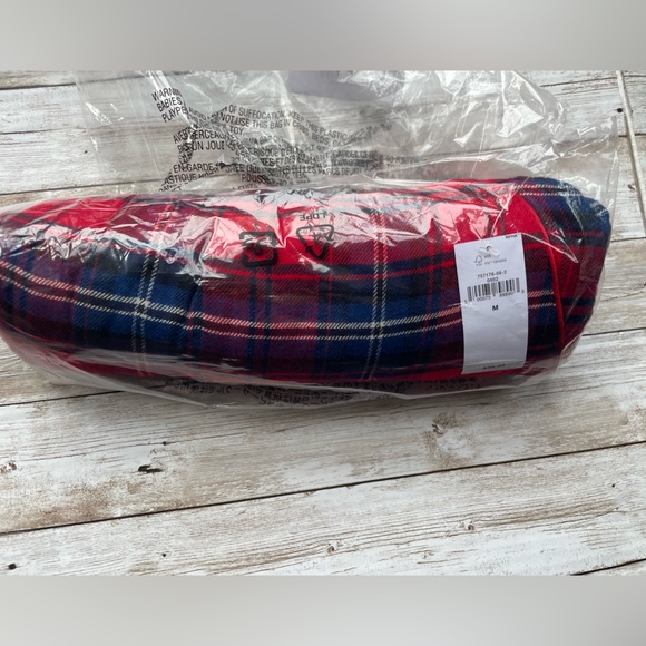 🆕 GAP Women's Flannel PJ Pajamas Sleep Pants Joggers Bottoms Red Plaid M 8-10 - Picture 12 of 16